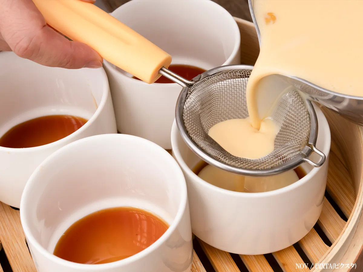 プリンを作るイメージ写真