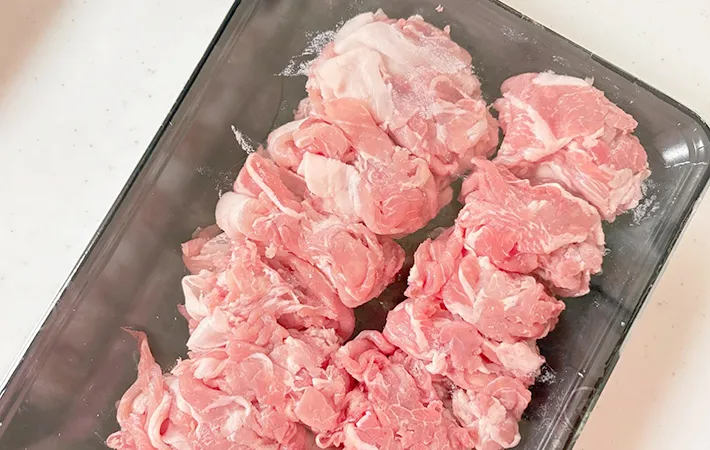 豚こま肉の画像（撮影：エニママ）