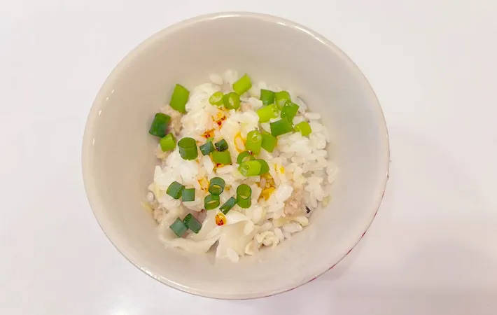 茶碗に盛りつけた画像（撮影：エニママ）