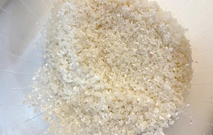 洗米した画像（撮影：エニママ）