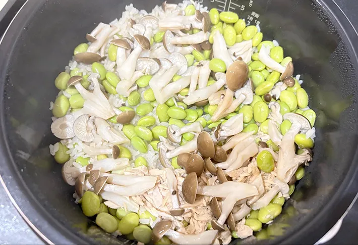 炊き上がり画像（撮影：エニママ）