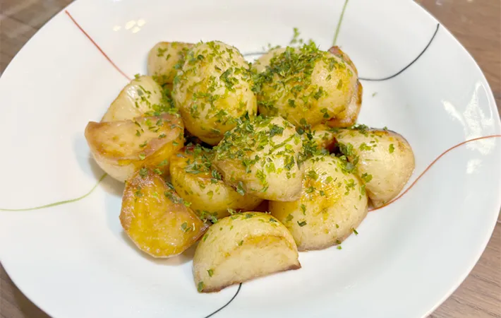 完成した『新じゃがバタポンがらめ』の画像（撮影：エニママ）