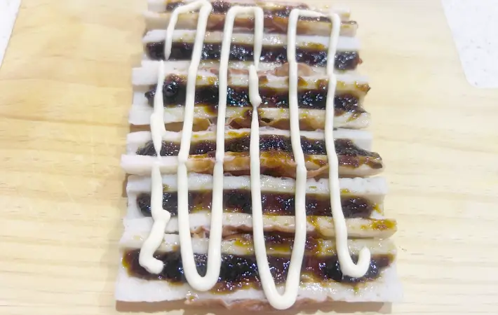 マヨネーズをかけた画像（撮影：エニママ）