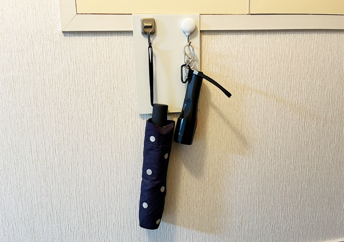 ブックエンドの活用写真（撮影：grapeライフハック編集部）