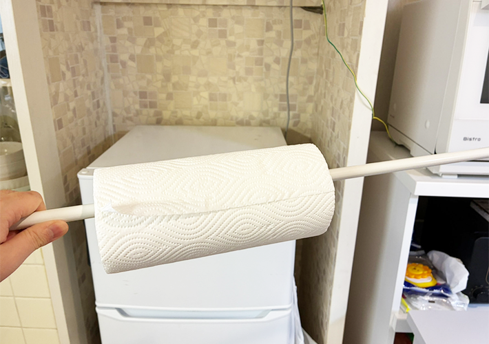 キッチンペーパーの収納方法の写真（撮影：grapeライフハック編集部）