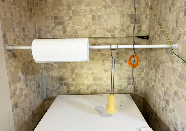 キッチンペーパーの収納方法の写真（撮影：grapeライフハック編集部）