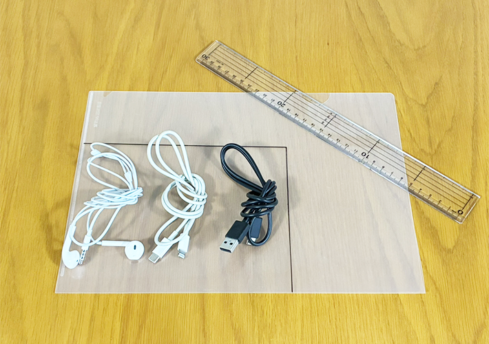 クリアファイルの活用写真（撮影：grapeライフハック編集部）