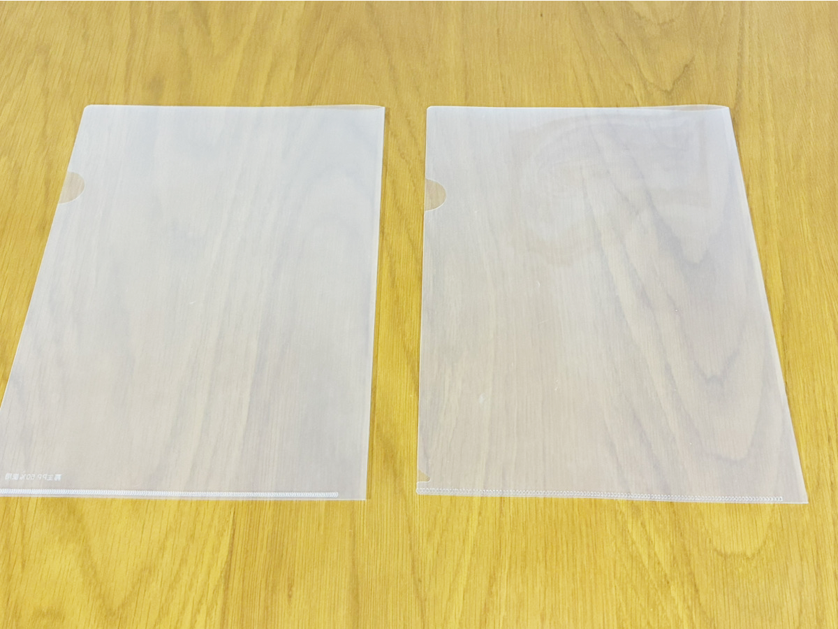 クリアファイルの活用写真（撮影：grapeライフハック編集部）