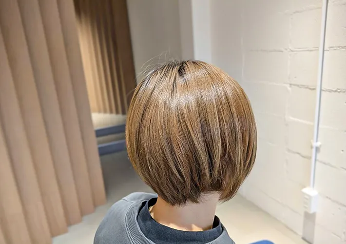 艶のある髪の写真