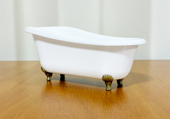 猫足バスタブの活用写真（撮影：grapeライフハック編集部）