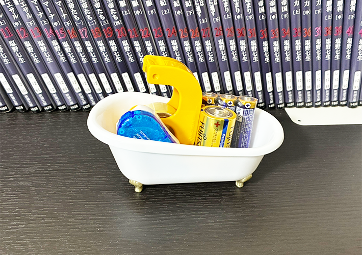 猫足バスタブの活用写真（撮影：grapeライフハック編集部）