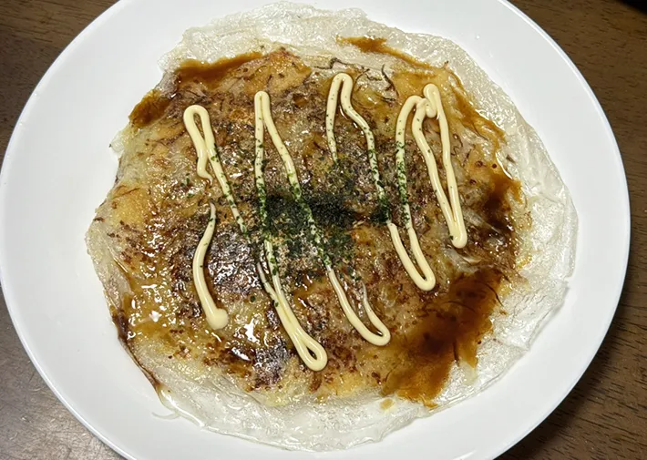ライスペーパーお好み焼き（撮影：grape芸能編集部）