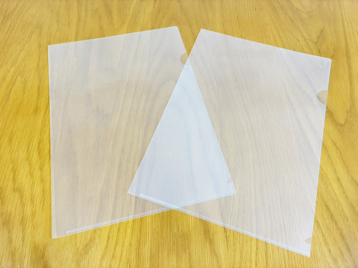 クリアファイルの活用写真(撮影:grapeライフハック編集部)