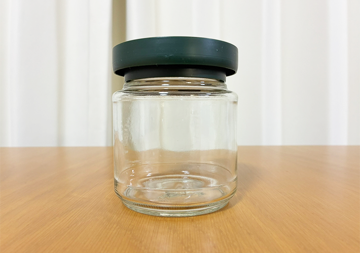 コーヒーの空き瓶活用写真（撮影：grapeライフハック編集部）