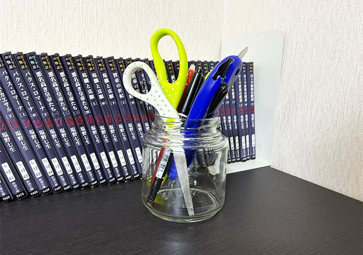 コーヒーの空き瓶活用写真（撮影：grapeライフハック編集部）