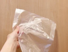 ポリ袋を手に持っている画像（撮影：grapeライフハック編集部）