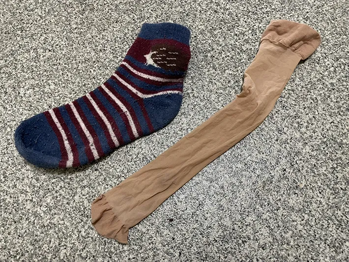 ストッキングと靴下の写真（撮影：grapeライフハック編集部）