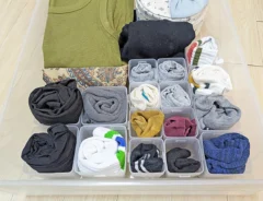 『くつした整理カップ』を引き出しの中で使用した写真（撮影：grape編集部）