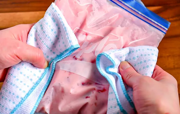 1時間後に揉むところの写真（撮影：小泉明代）