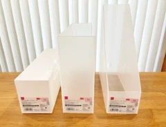 『ダイソー ファイルボックス 3タイプ』の写真（撮影：Classy Life）