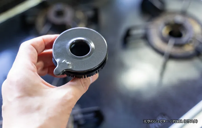 『ガスコンロのバーナーキャップの交換』の写真