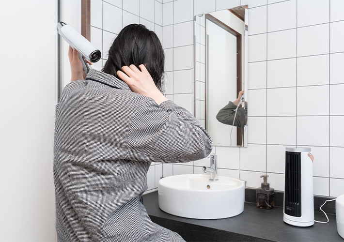 Levoit Windi Mini ミニタワーファンの使用写真