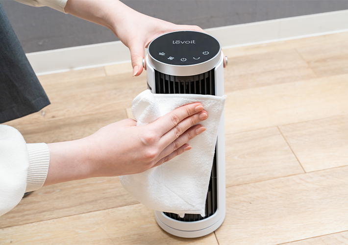 Levoit Windi Mini ミニタワーファンの使用写真