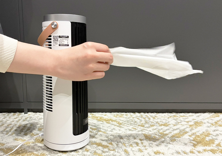 Levoit Windi Mini ミニタワーファンの使用写真