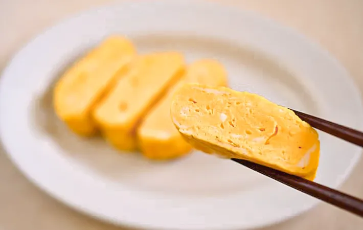 『牛乳入り玉子焼き』の完成写真（撮影：小泉明代）