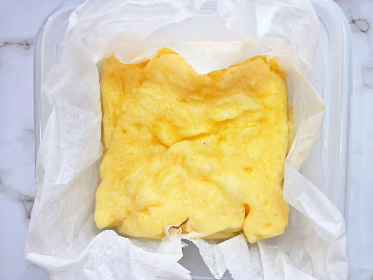 『もちもちおもち蒸しパン』を作る写真（撮影：キジカク）