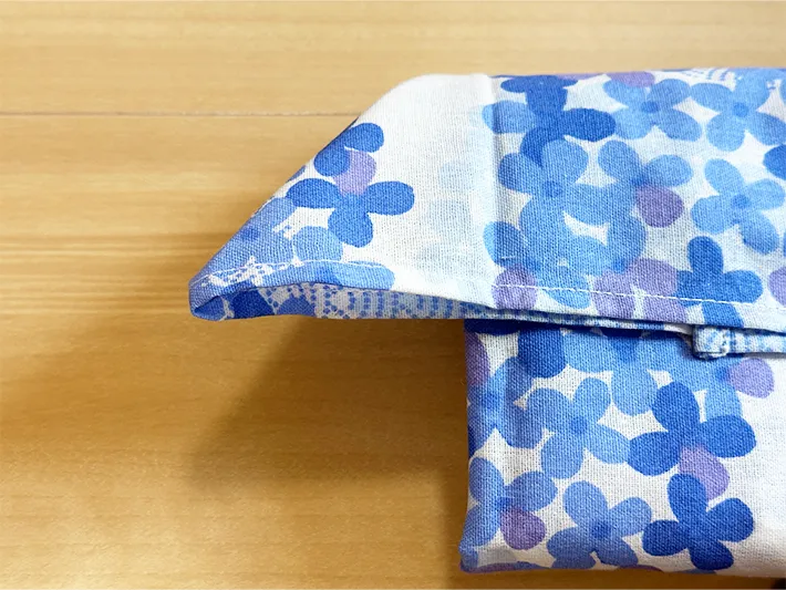 手ぬぐいの端をアップにした画像（撮影：grapeライフハック編集部）