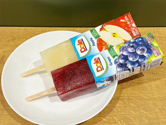 紙パックジュースアイス（撮影：grapeフード編集部）