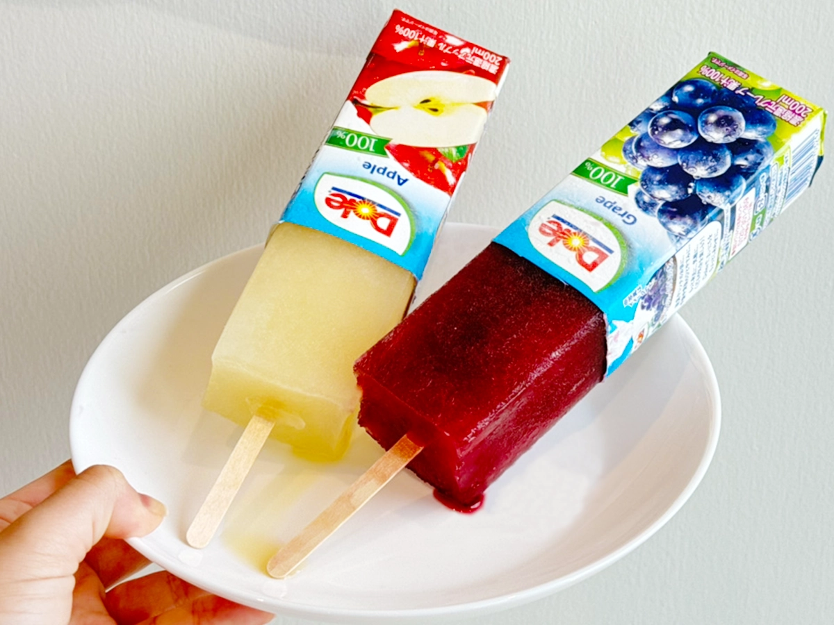 紙パックジュースアイス（撮影：grapeフード編集部）