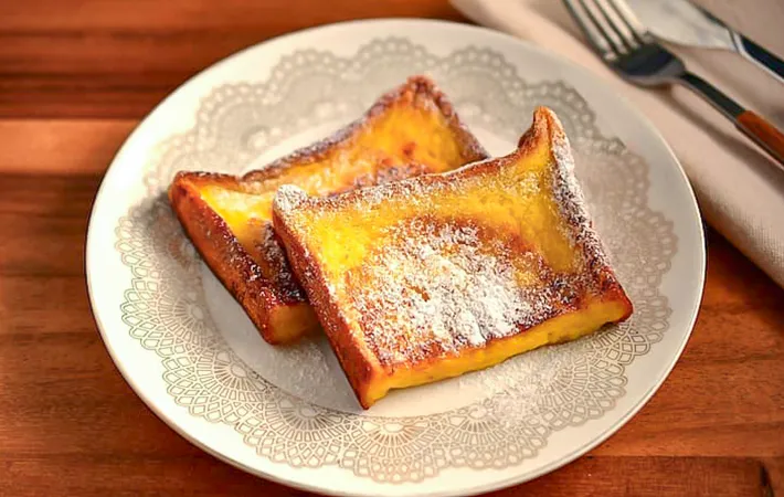 『玉子焼き器で作るフレンチトースト』の完成写真（撮影：小泉明代）