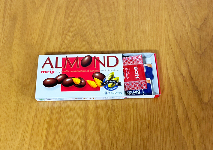 ALMONDの箱の活用写真（撮影：grapeライフハック編集部）