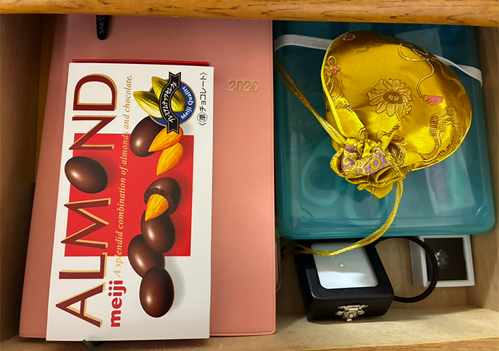 ALMONDの箱の活用写真（撮影：grapeライフハック編集部）