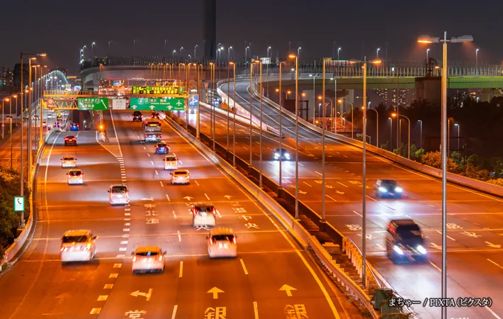 『首都高速湾岸線・交通物流イメージ』の写真