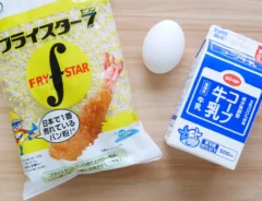 パン粉フレンチトーストの材料（撮影：grapeフード編集部）