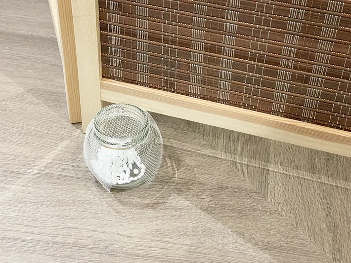 洗濯ビーズの芳香剤を置いた写真（撮影：grapeライフハック編集部）