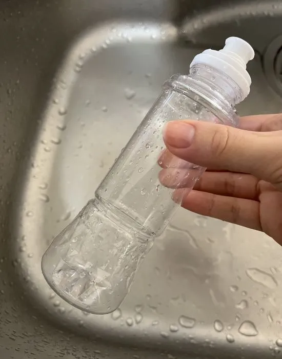 水ですすいだ様子