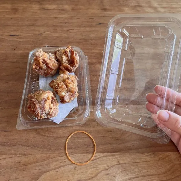 蓋が切り離された状態（撮影：grapeライフハック編集部）