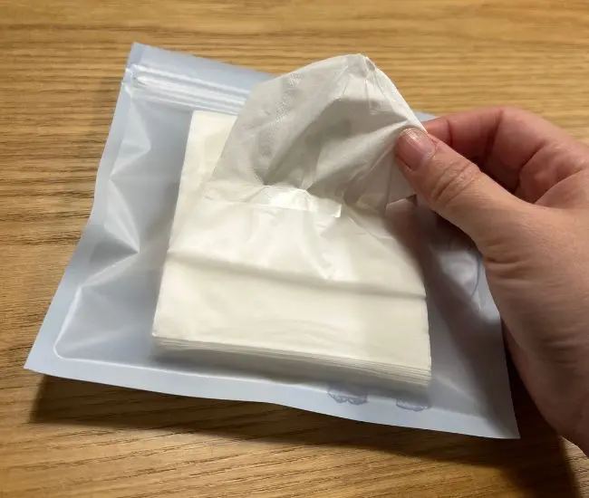 完成したハーフティッシュ（撮影：grapeライフハック編集部）