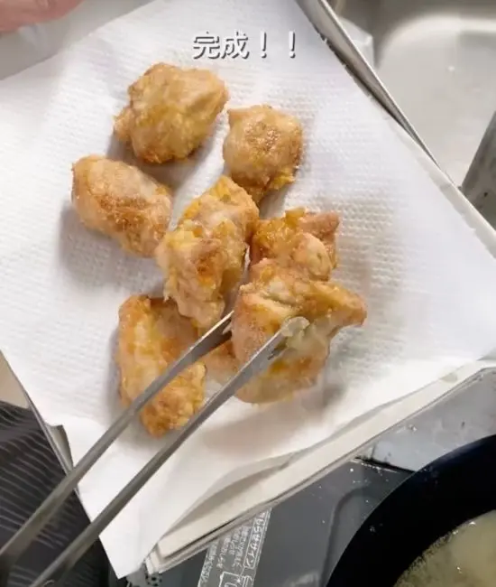 完成したから揚げ