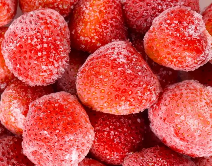 冷凍したイチゴ
