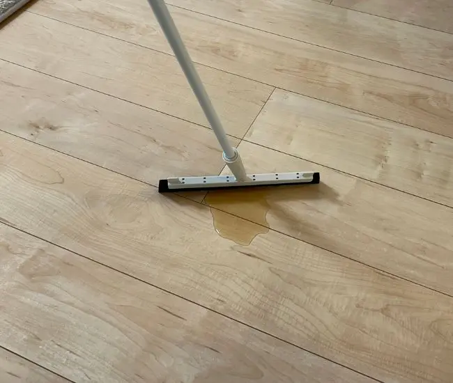 飲みこぼしを集める様子（撮影：grapeライフハック編集部）