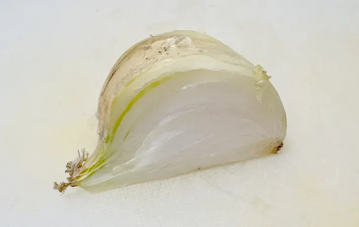新玉ねぎ1/4個の画像（撮影：エニママ）