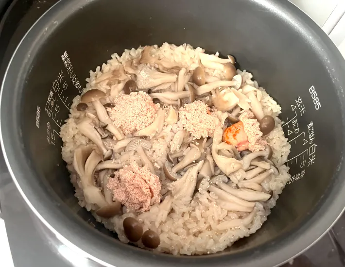 炊き上がった画像（撮影：エニママ）
