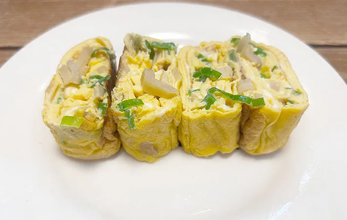 卵焼きの断面の画像（撮影:エニママ）　
