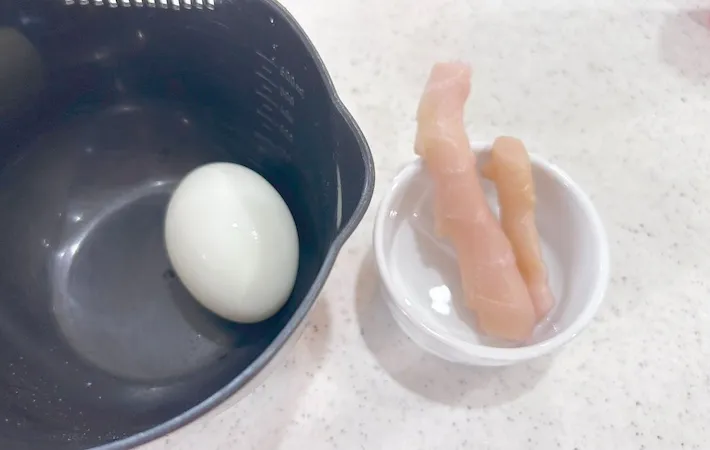 卵と新生姜の画像（撮影：エニママ）