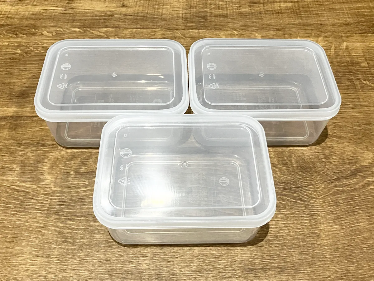プラスチックの保存容器(撮影:grape編集部)